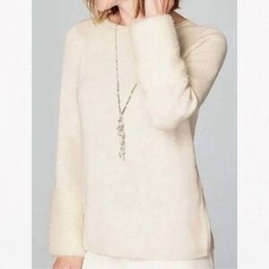 J Jill Fur Sleeve Sweater, Small